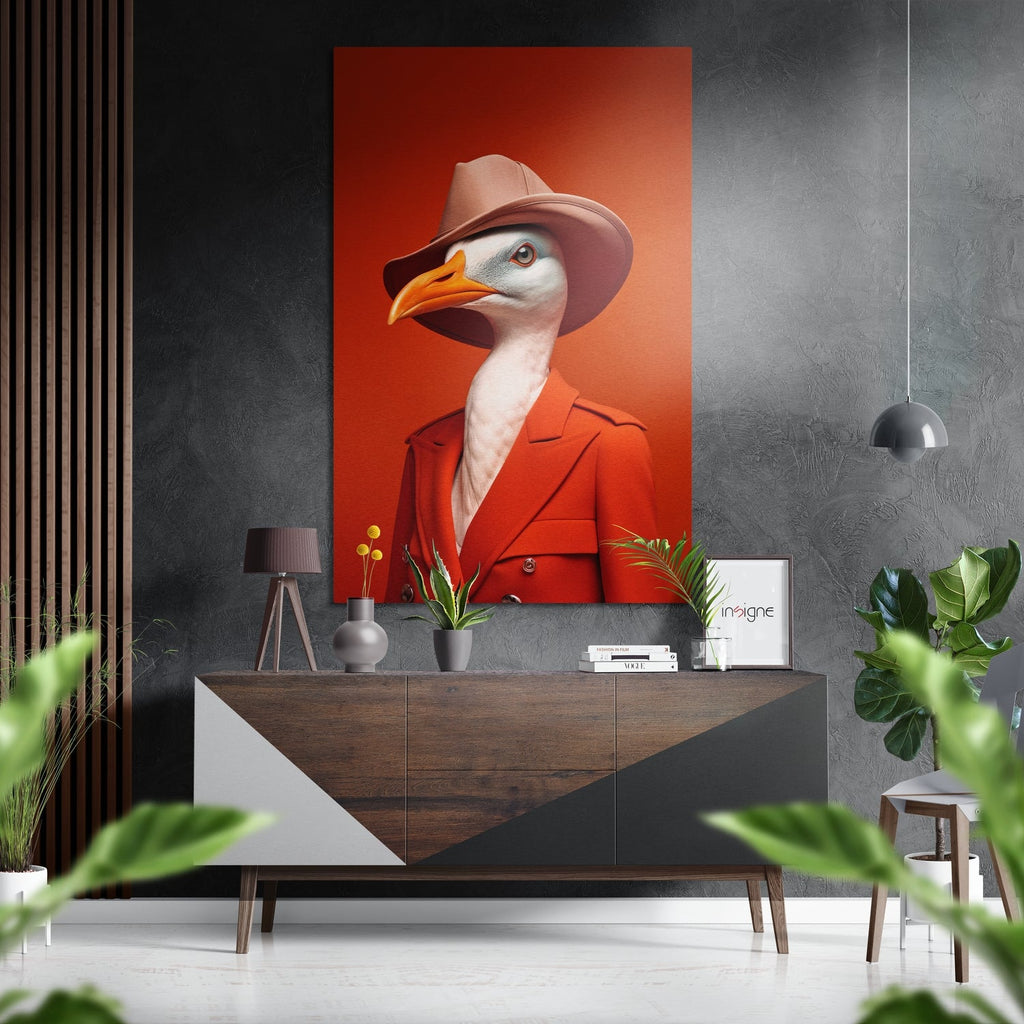Lady Bird Brushed Aluminum Dibond Wall Art