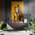 Lion Prince Brushed Aluminum Dibond Wall Art