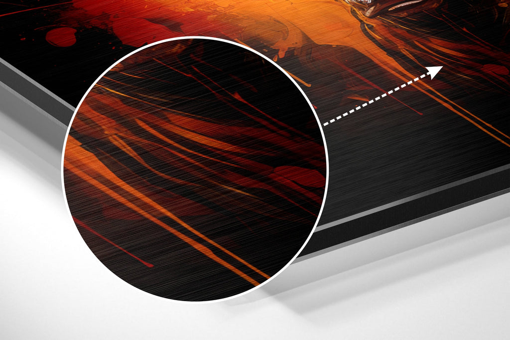 Bull Brushed Aluminum Dibond Wall Art