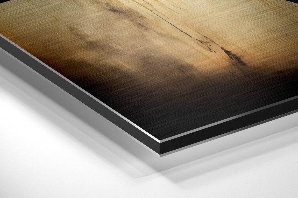 Triangles Brushed Aluminum Dibond Wall Art