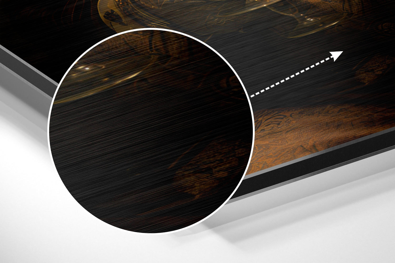 Tiger as a Gentleman Brushed Aluminum Dibond Wall Art