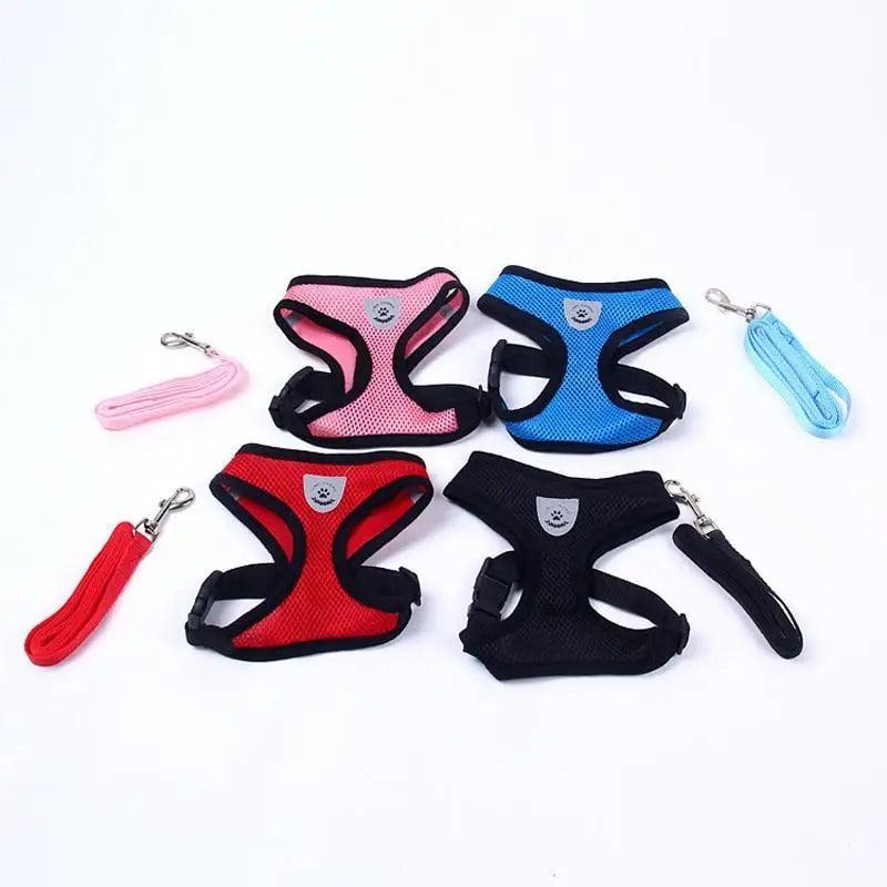 Adjustable Dog Harness No-Pull Pet Harness Soft Padded Dog Vest Reflective No-Choke Pet Vest With Easy Control Handle