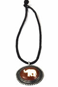 Auspicious Elephant Pendant Necklace Good Luck Amulet