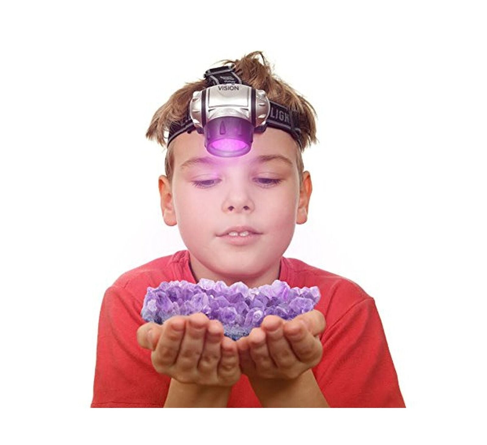 Fashion Simple LED Plastic Purple Headlight