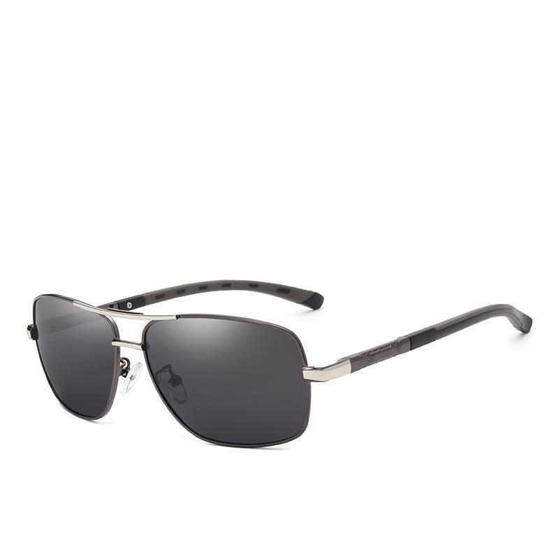 Brand Designer Men's Aluminum Magnesium Sun Glasses Polarized Mirror Lens Male Eyewear Sunglasses For Men