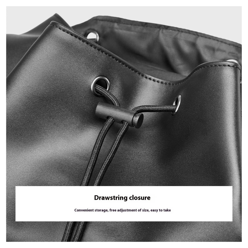Men's Leather Backpack Large Capacity Business Computer Bag