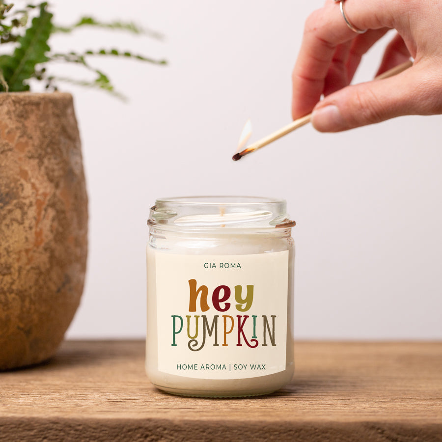 Baked Pumpkin Pie Candle With Gold Lid Subtle Pumpkin Cinnamon Clove Vanilla