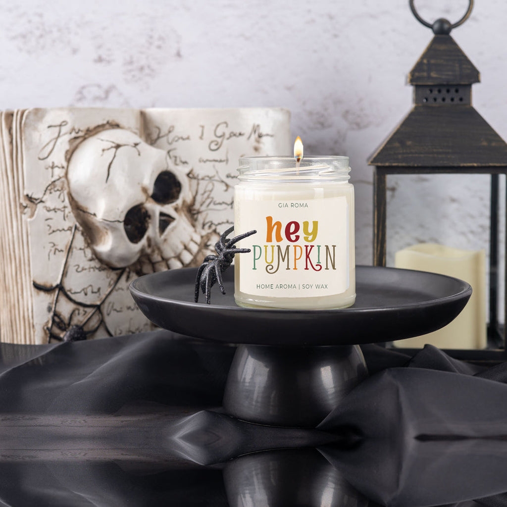 Baked Pumpkin Pie Candle With Gold Lid Subtle Pumpkin Cinnamon Clove Vanilla