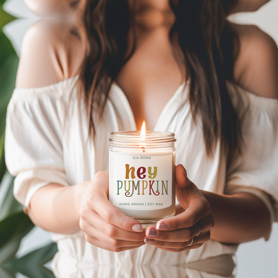 Baked Pumpkin Pie Candle With Gold Lid Subtle Pumpkin Cinnamon Clove Vanilla