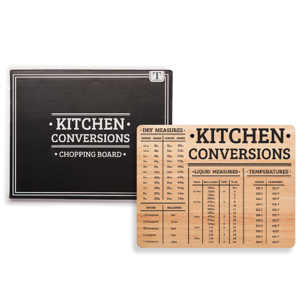 Bamboo Kitchen Conversion Board 12.75x10 Inch Measurement Countertop Decor Gift