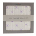 Bamboo Muslin Baby Blanket Watercolor Star 47x47 White