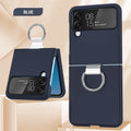 Transparent Protective Case For Galaxy Zflip4 Fastened Ring