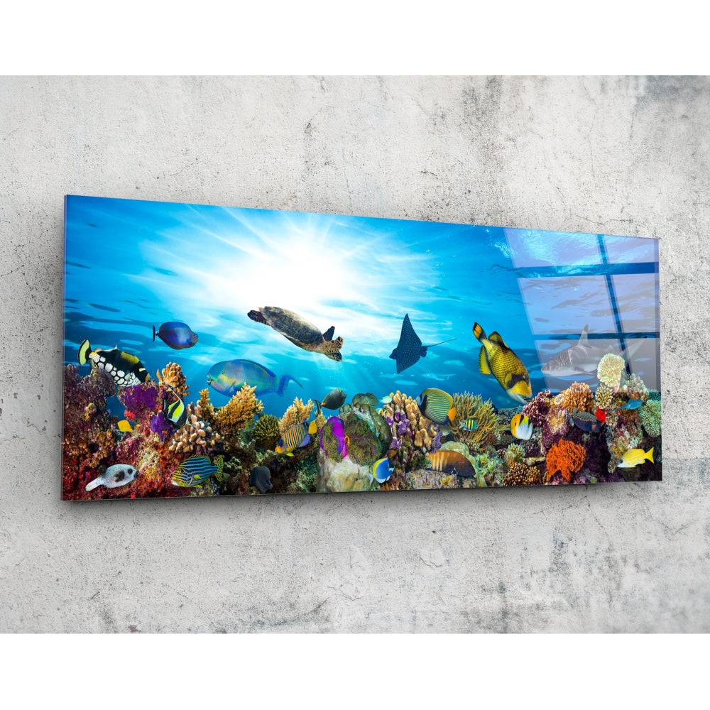 Sea Glass Wall Art (36"x14")