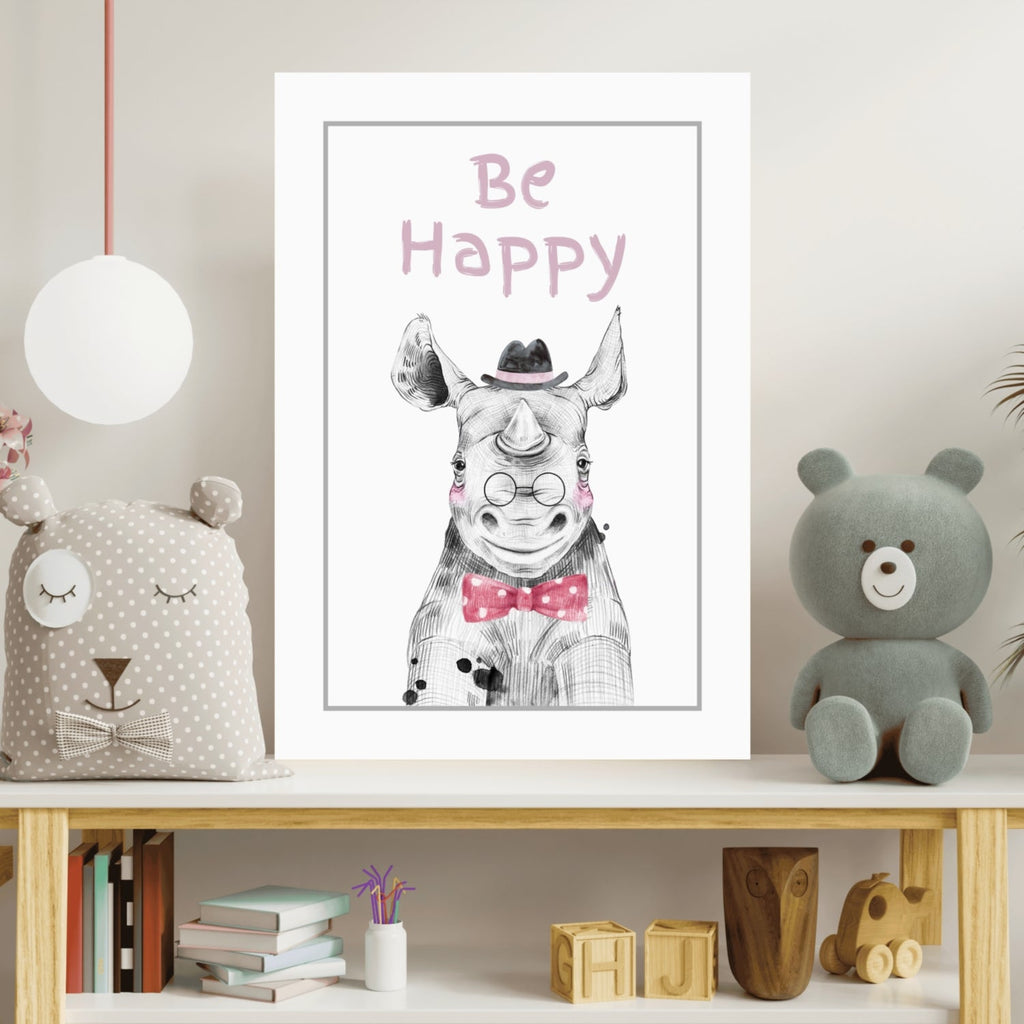 Be Happy Aluminum Print