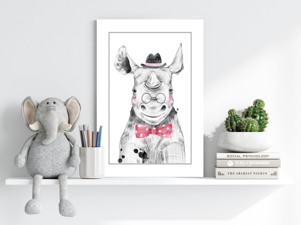 Mr Hippo Aluminum Print