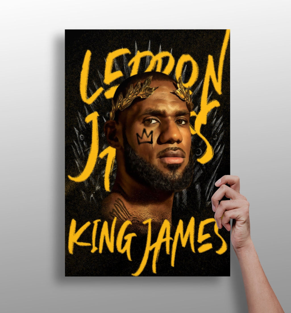 King Lebron Aluminum Print