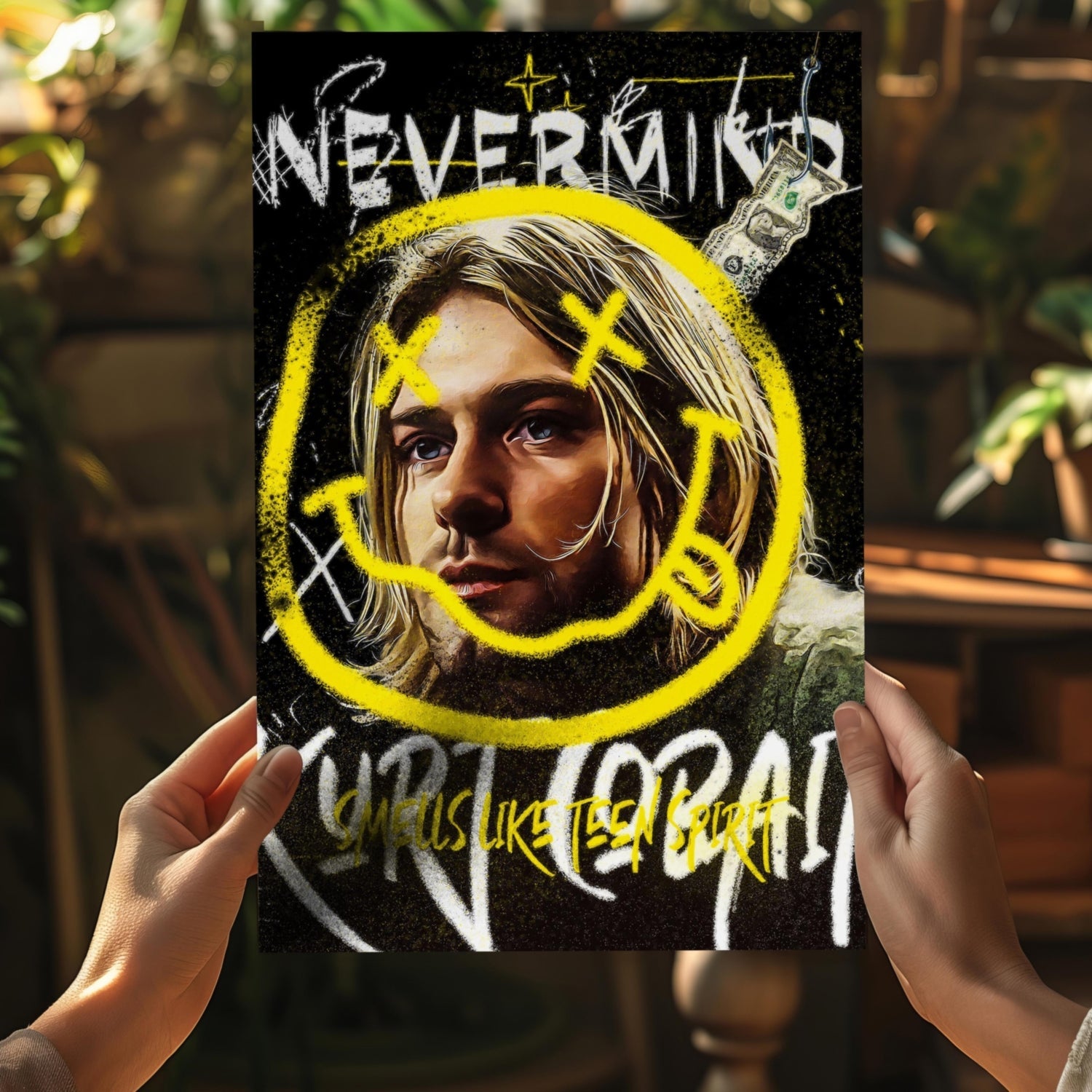Kurt Cobain Aluminum Print