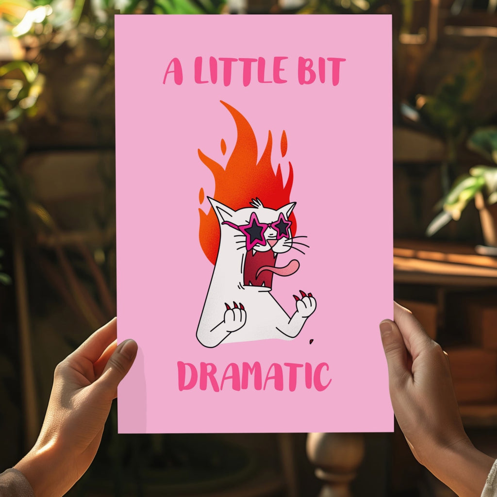 A Little Bit Dramatic Aluminum Print