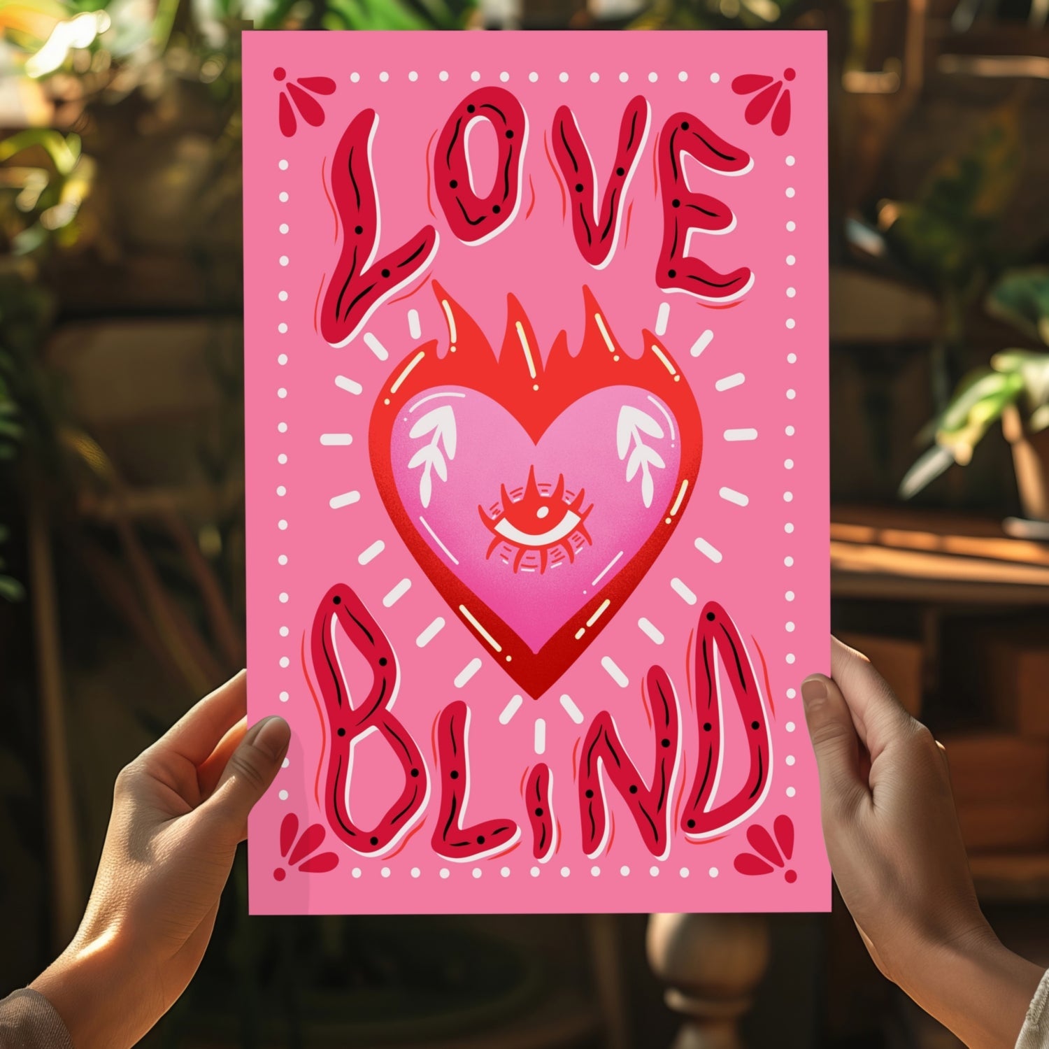 Love Blind Aluminum Print