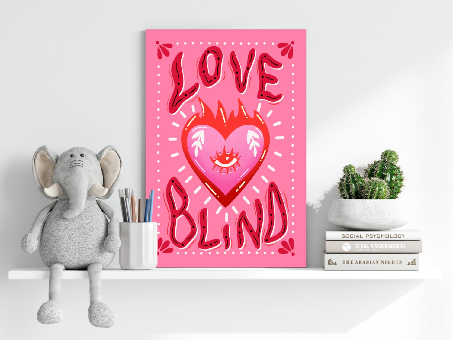 Love Blind Aluminum Print