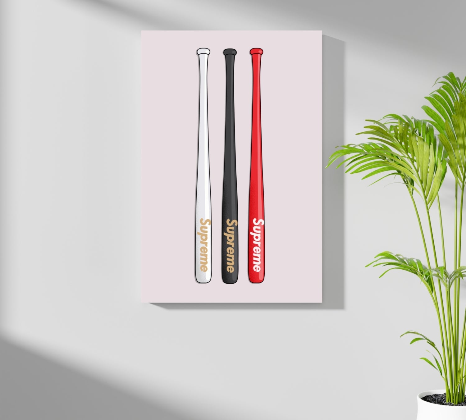 Baseball Bats Aluminum Print