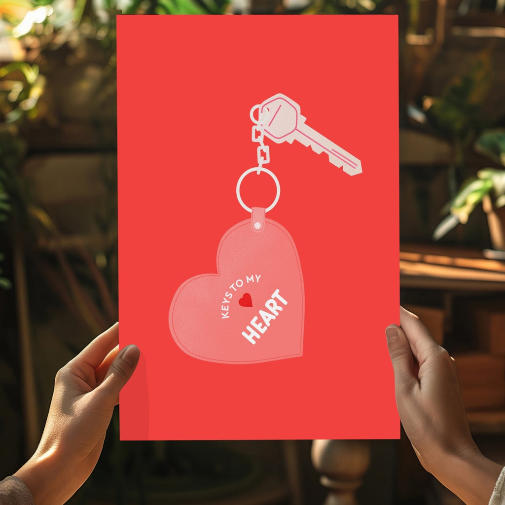 Key to Heart Aluminum Print