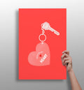 Key to Heart Aluminum Print