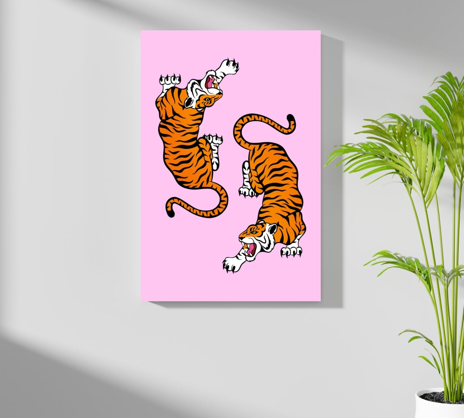 Tiger Couple Aluminum Print