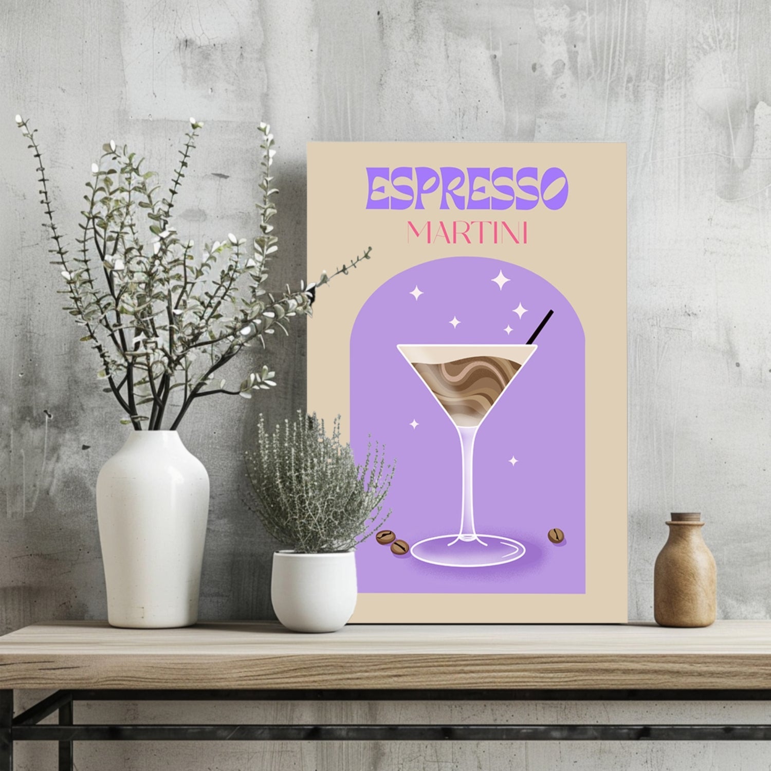 Espresso Martini Aluminum Print
