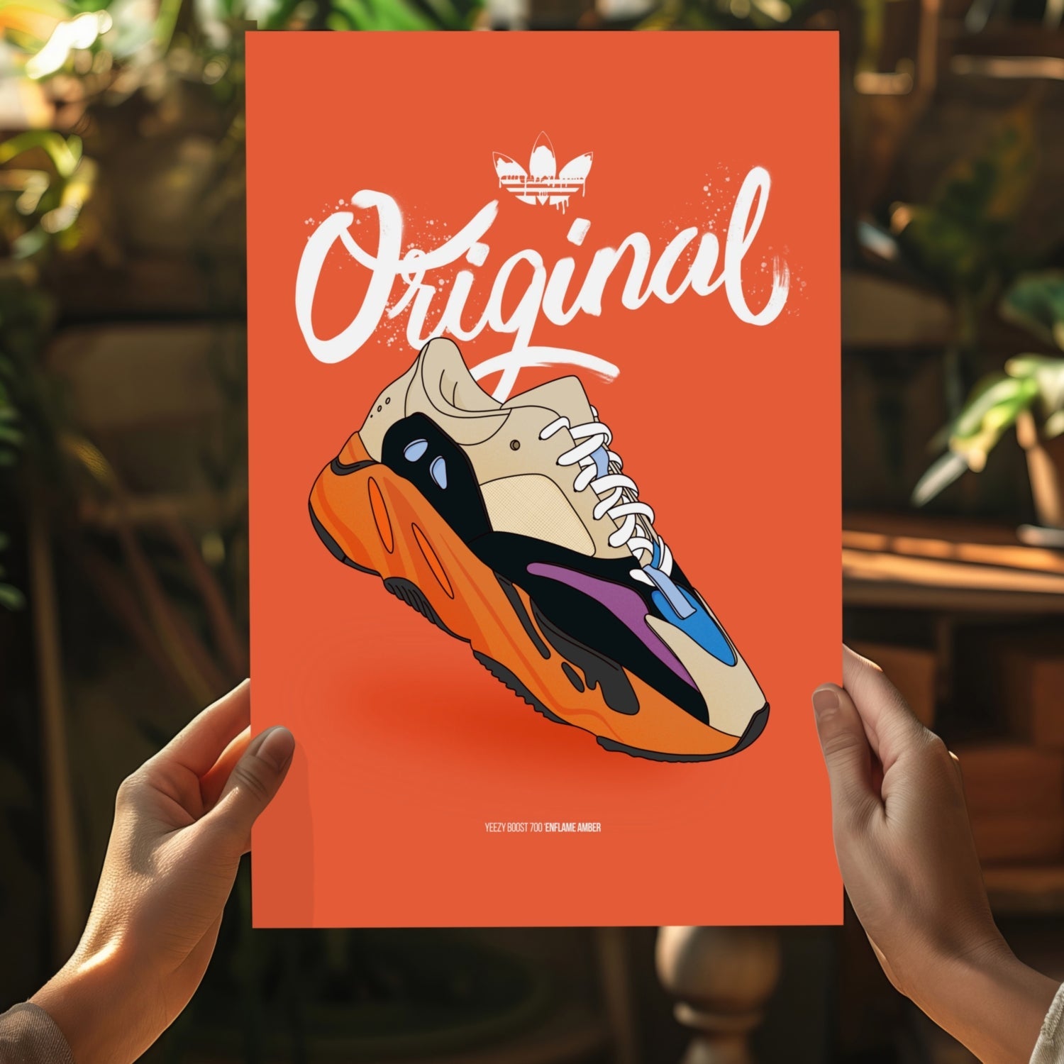 Original Sneakers Aluminum Print
