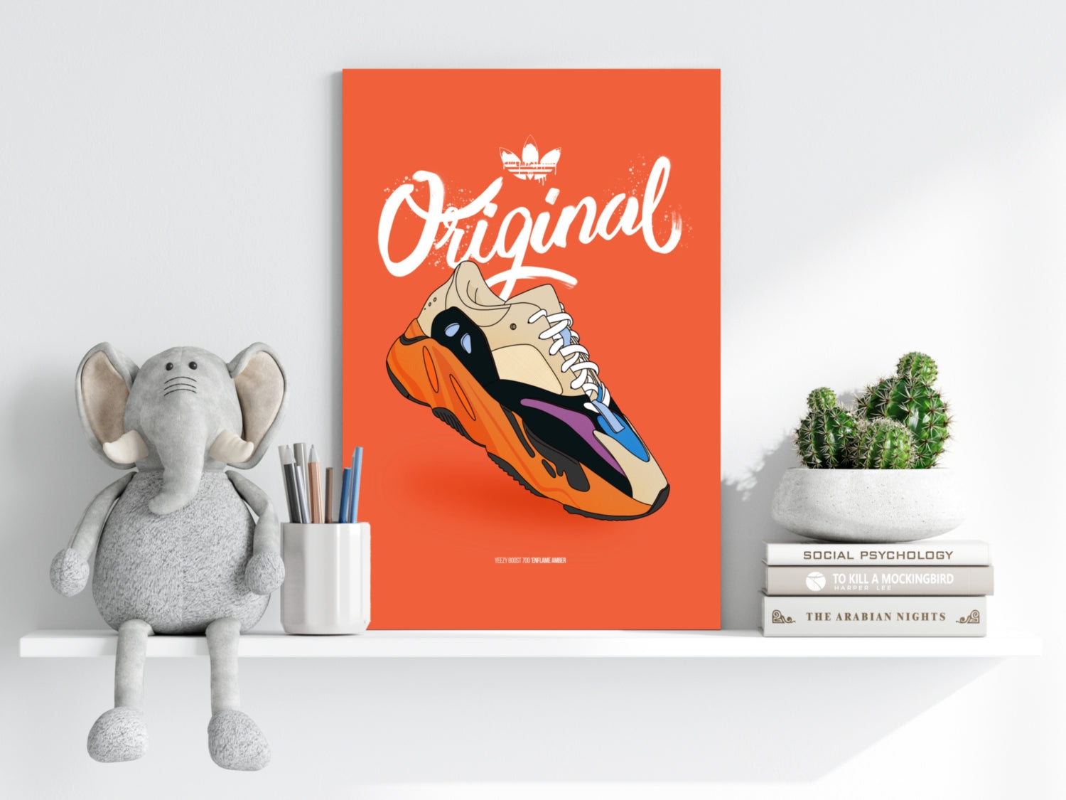 Original Sneakers Aluminum Print