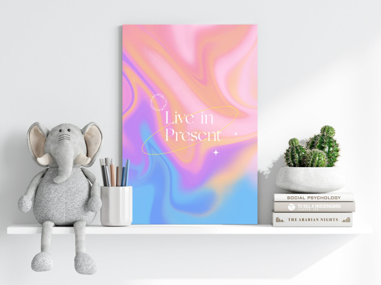 Live In Present Aluminum Print