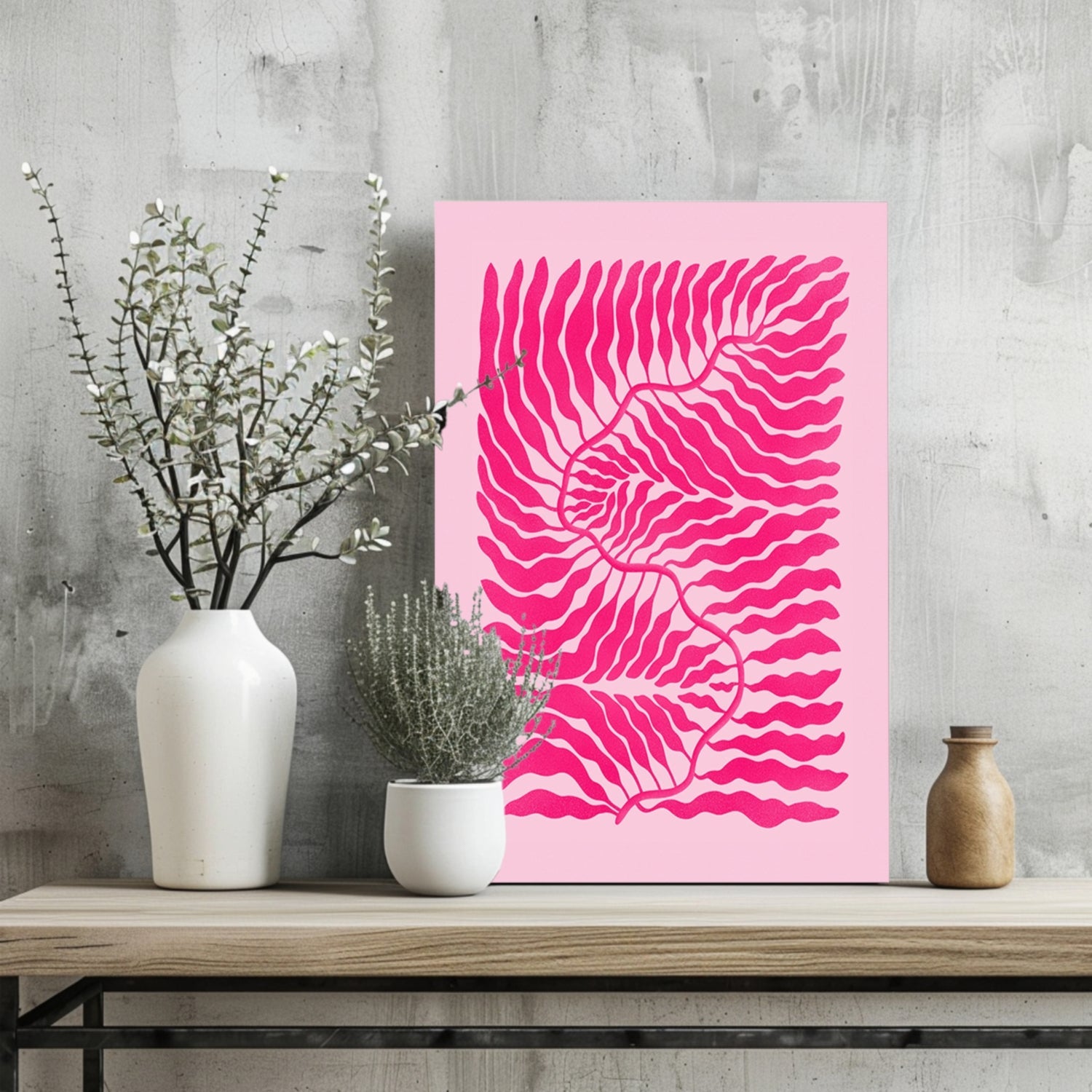 Abstract Flower Aluminum Print