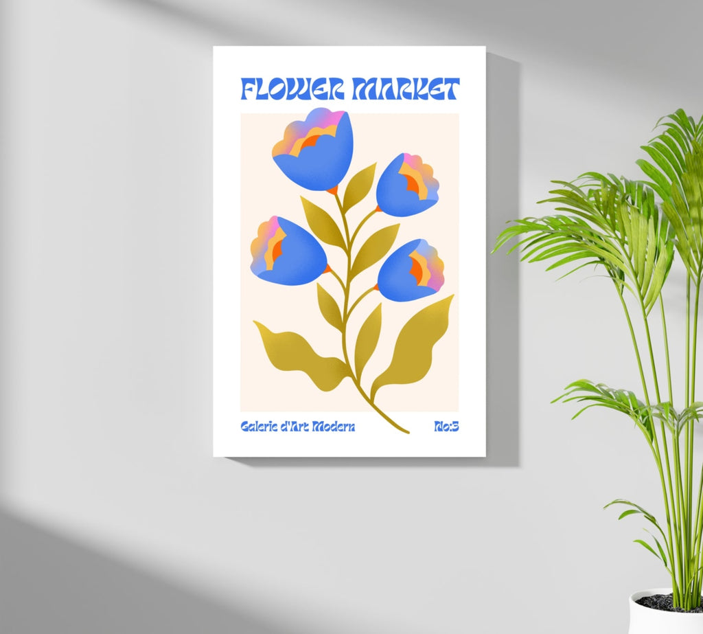 Modern Art Gallery Flower Aluminum Print