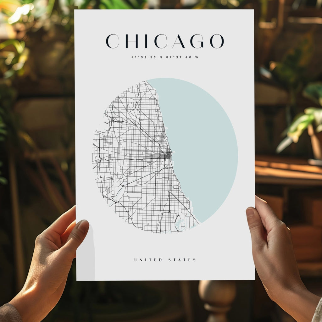 Chicago V2 Aluminum Print
