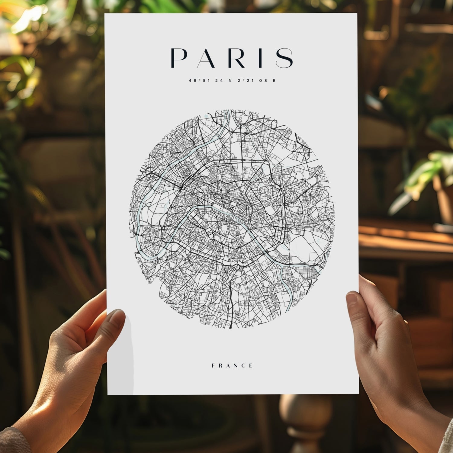 Paris V2 Aluminum Print