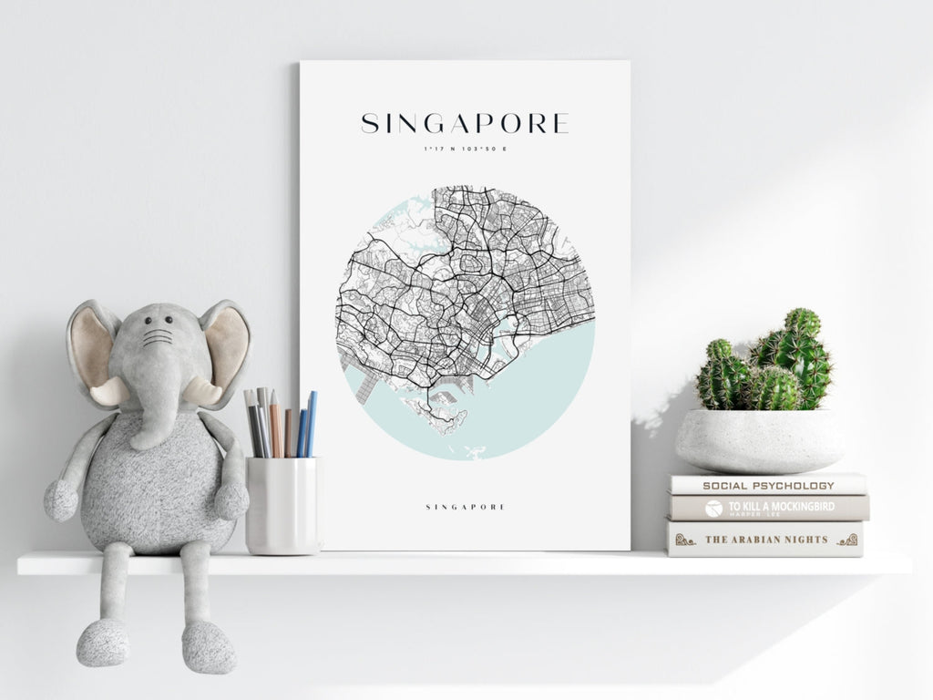 Singapore V2 Aluminum Print