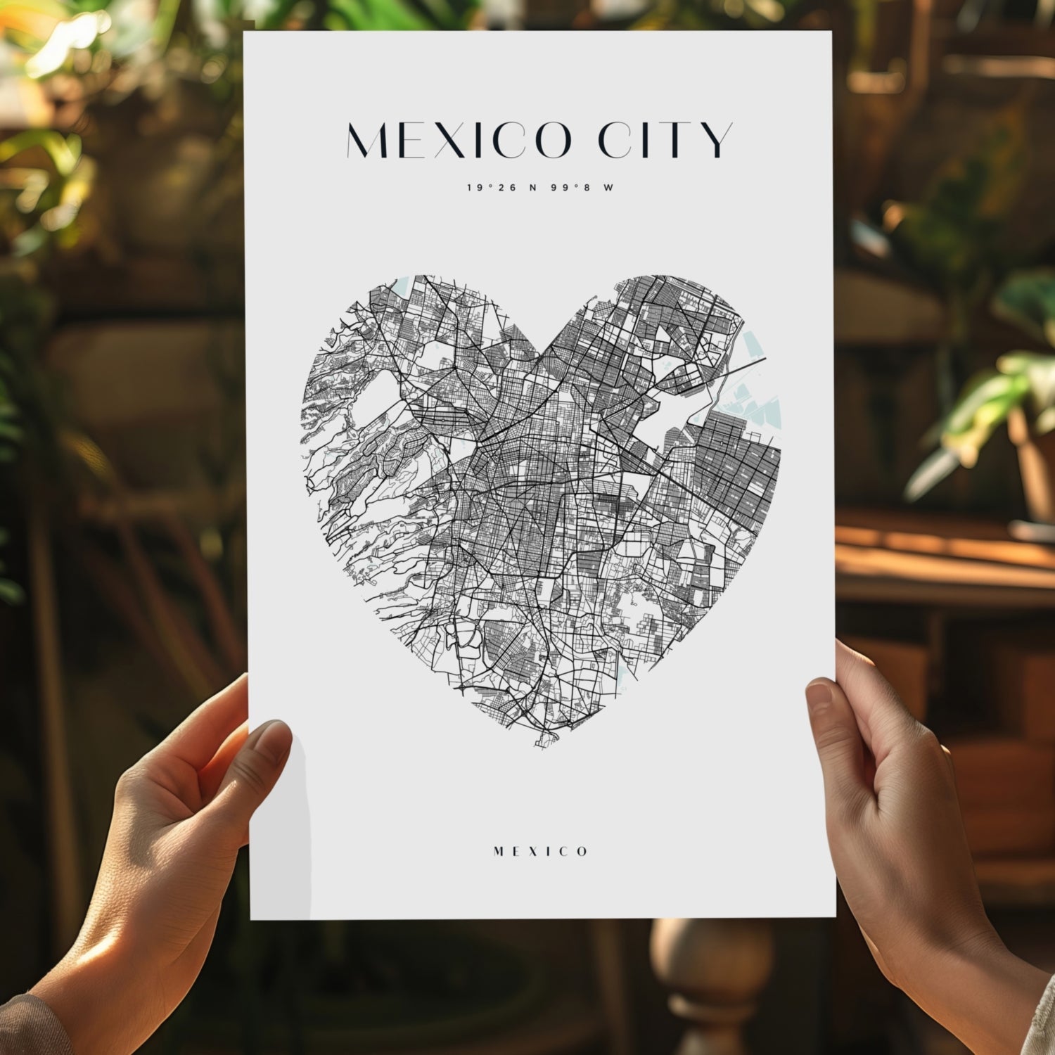 Mexico City V1 Aluminum Print