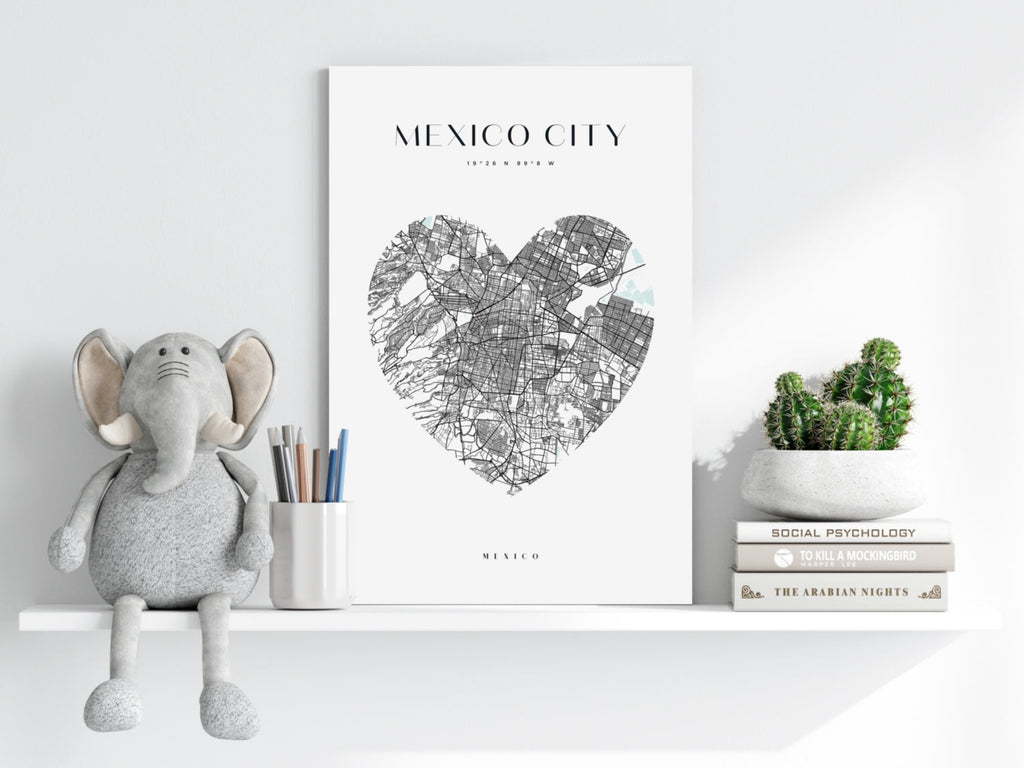 Mexico City V1 Aluminum Print