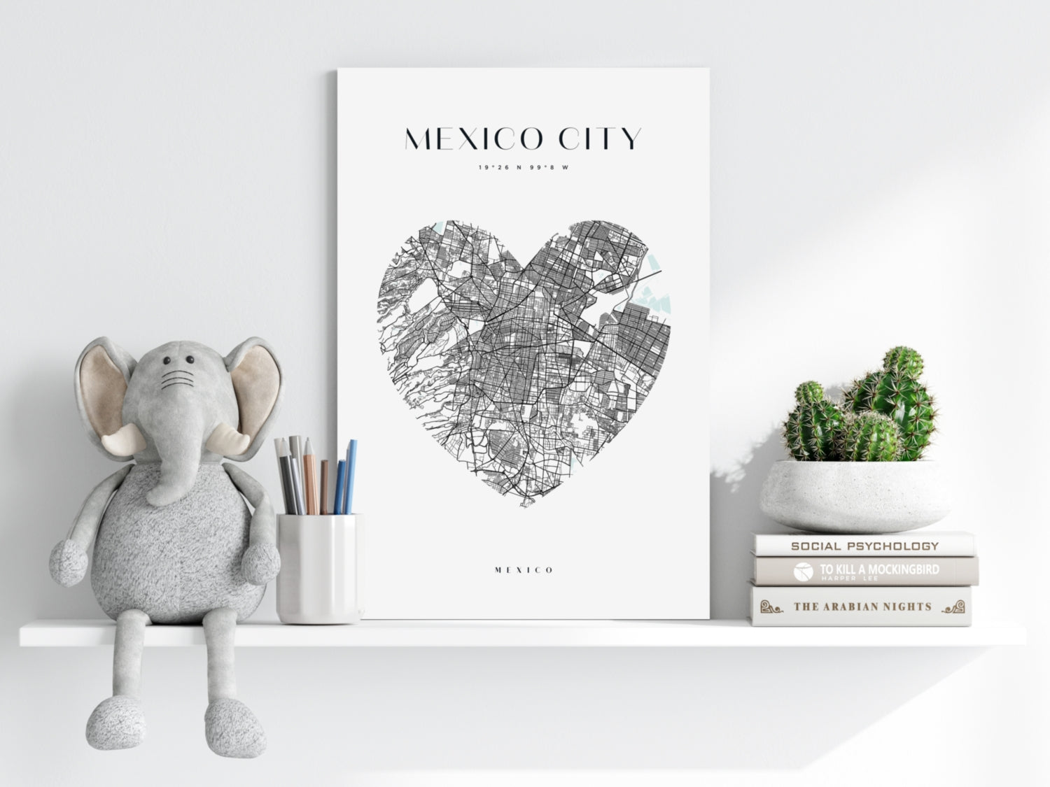 Mexico City V1 Aluminum Print