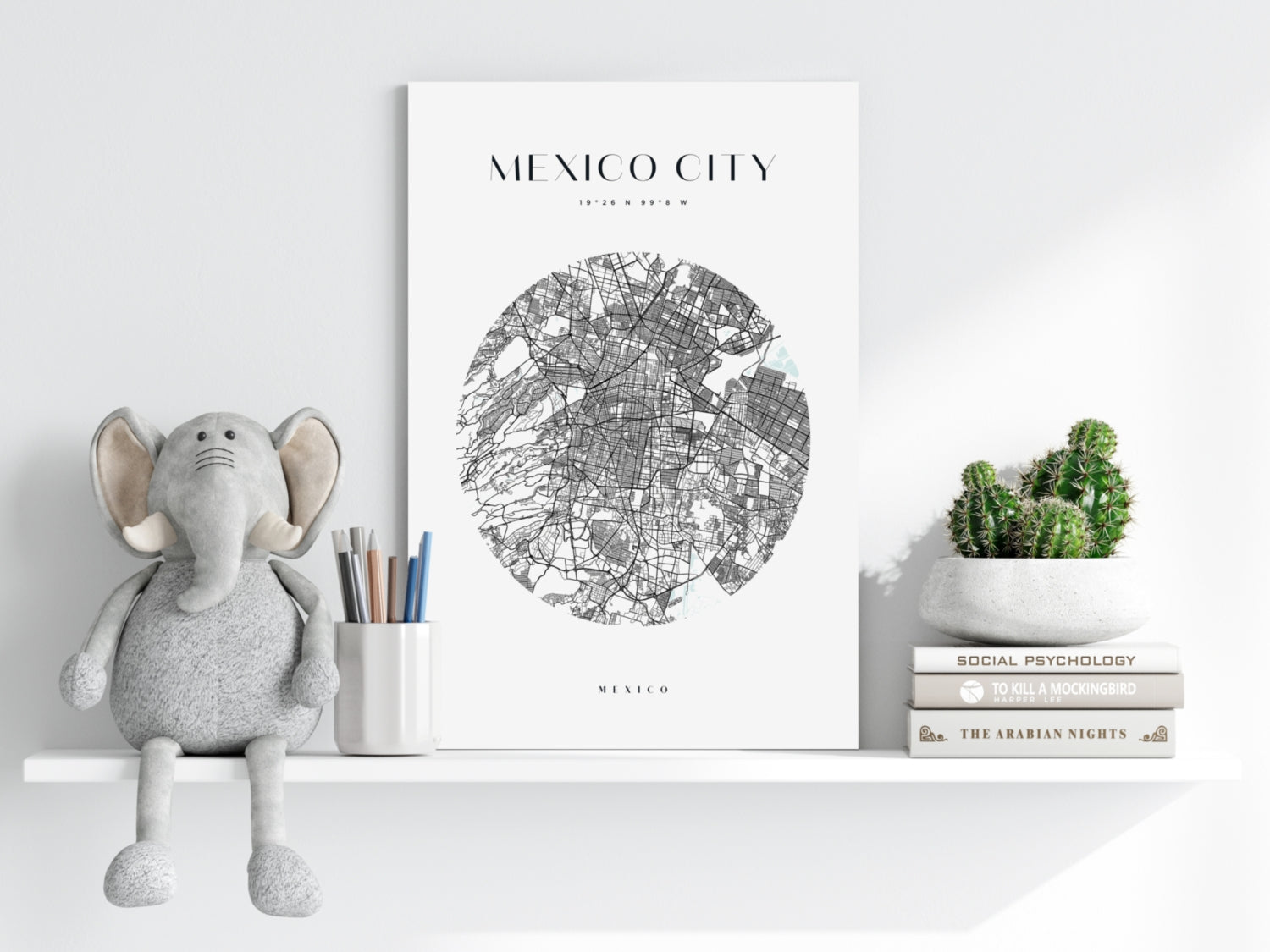 Mexico City V2 Aluminum Print