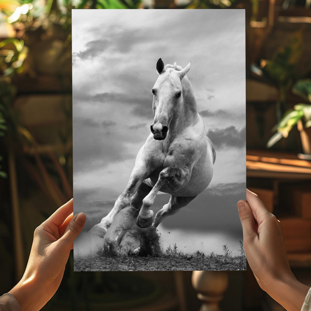 Running Horse Aluminum Print