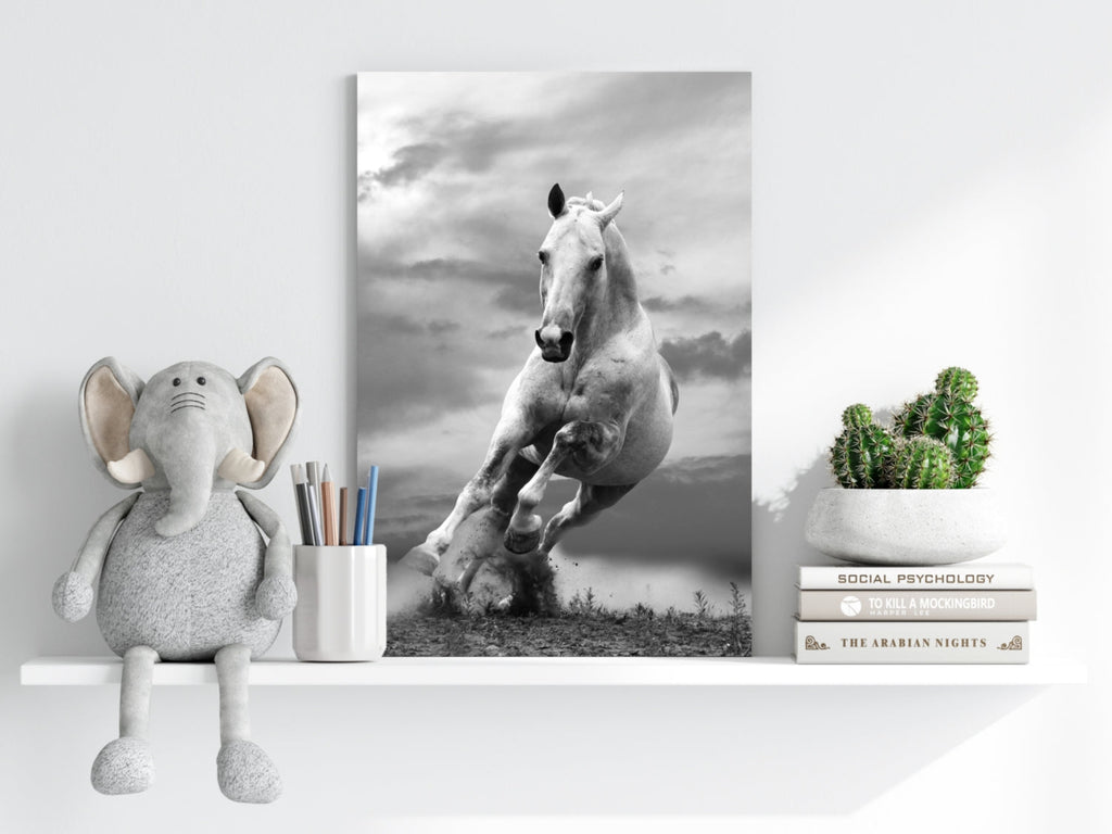 Running Horse Aluminum Print