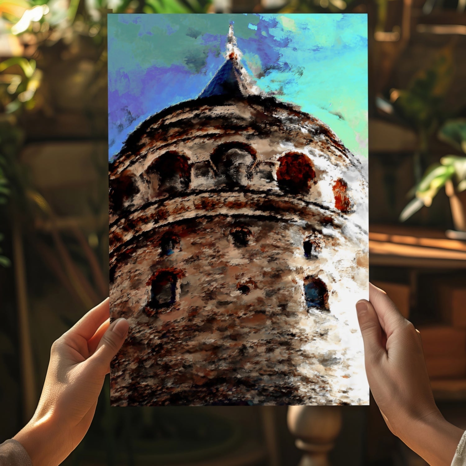 Galata Tower Aluminum Print