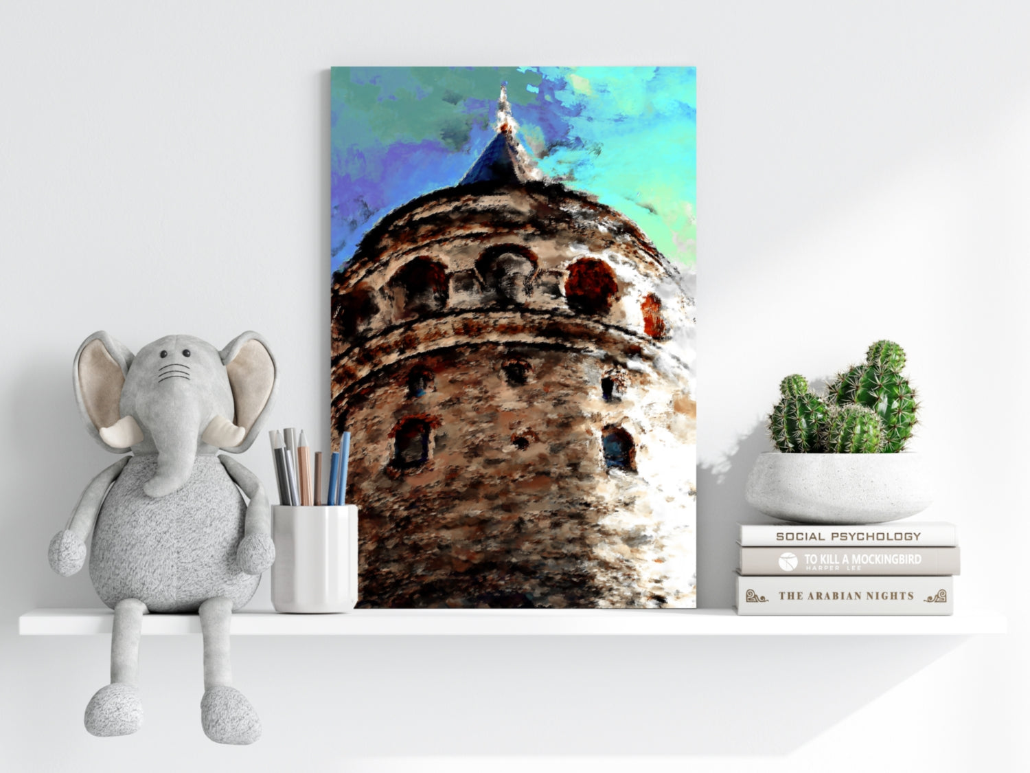 Galata Tower Aluminum Print