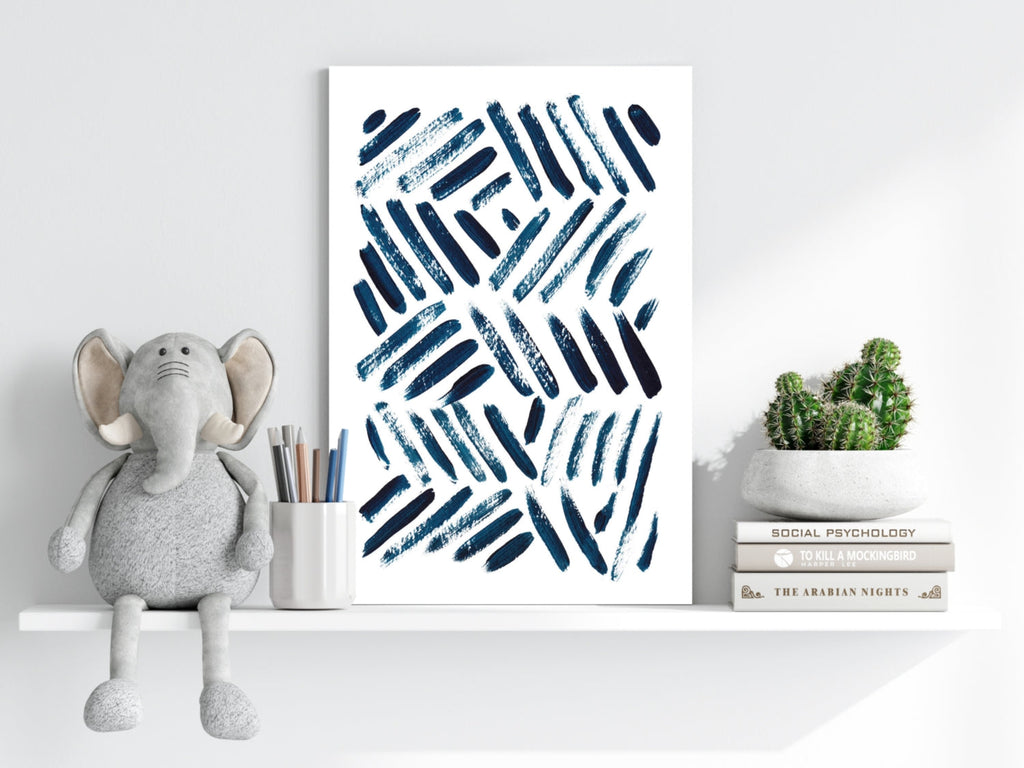 Abstract Lines Aluminum Print