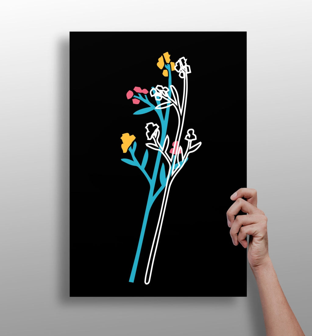 Line Art V7 Aluminum Print