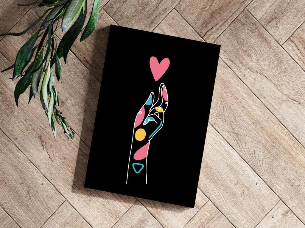 Line Art V8 Aluminum Print