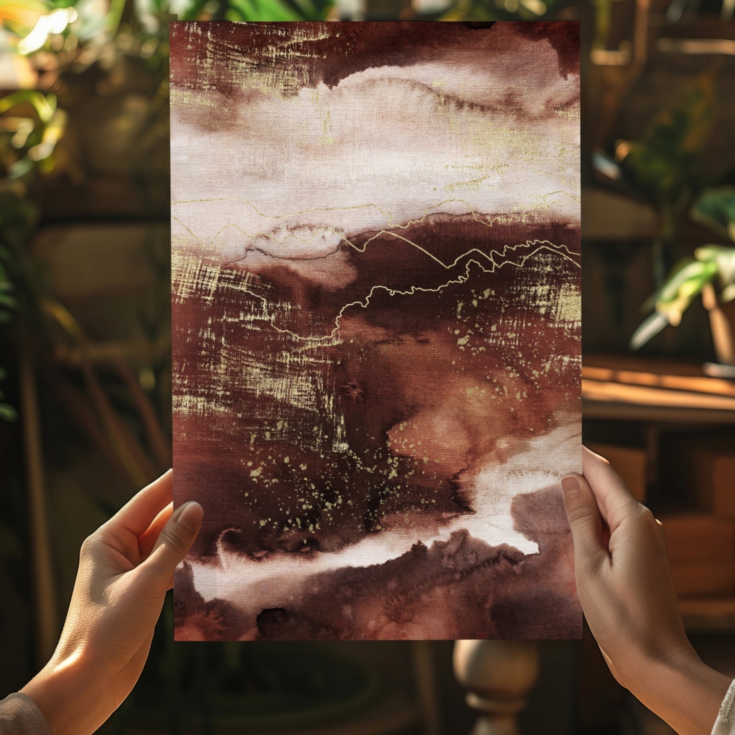 Abstract Terra Aluminum Print