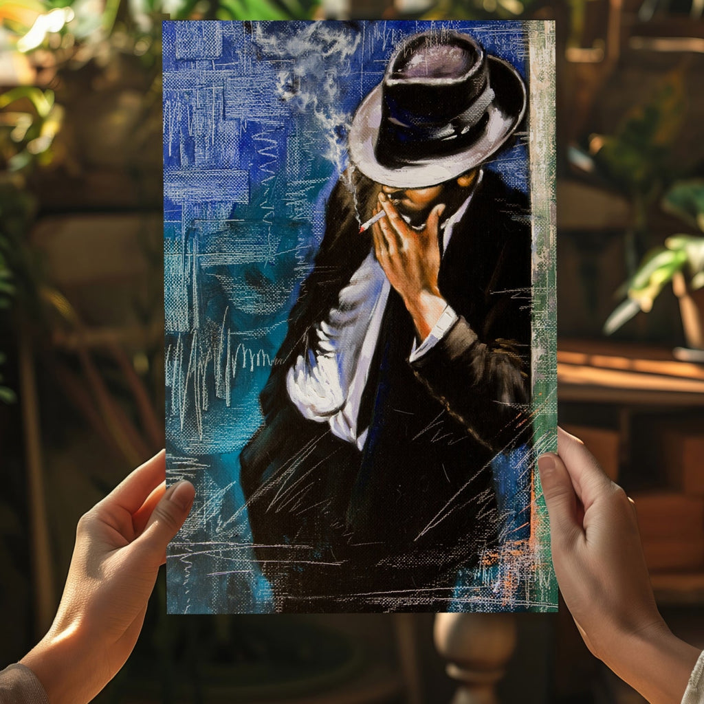 Standing Man Aluminum Print